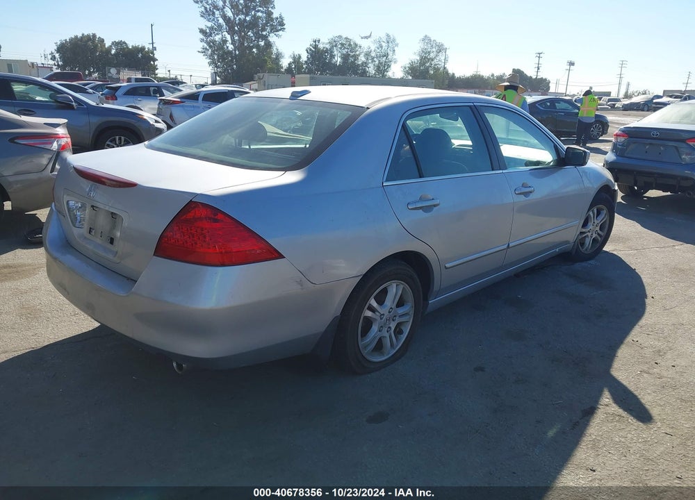 2007 HONDA ACCORD 2.4 EX VIN: 1HGCM56777A008489