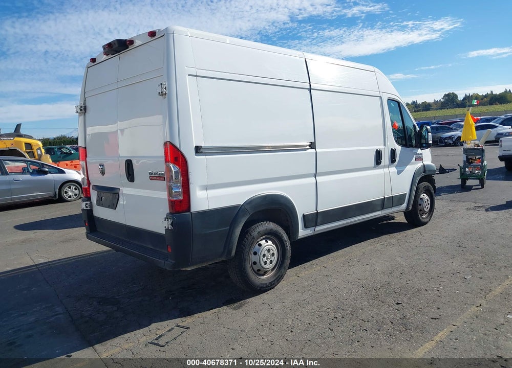 2019 RAM PROMASTER 2500 HIGH ROOF 136 WB VIN: 3C6TRVCGXKE522967