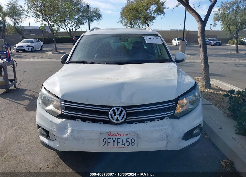 2015 VOLKSWAGEN TIGUAN SE VIN: WVGAV7AX5FW607426