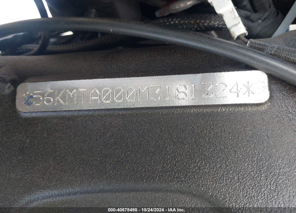 2021 INDIAN MOTORCYCLE CO. SCOUT BOBBER ABS VIN: 56KMTA000M3181324
