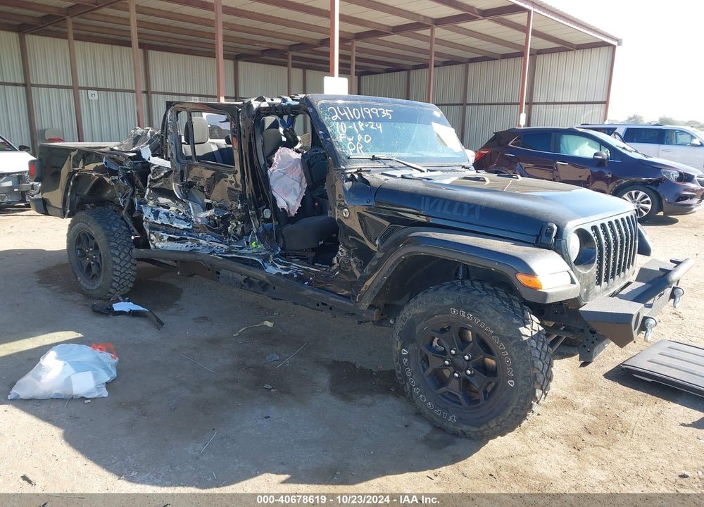 2022 JEEP GLADIATOR WILLYS 4X4 VIN: 1C6HJTAG7NL120095