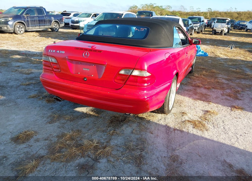 2003 MERCEDES-BENZ CLK 430 VIN: WDBLK70G73T132333