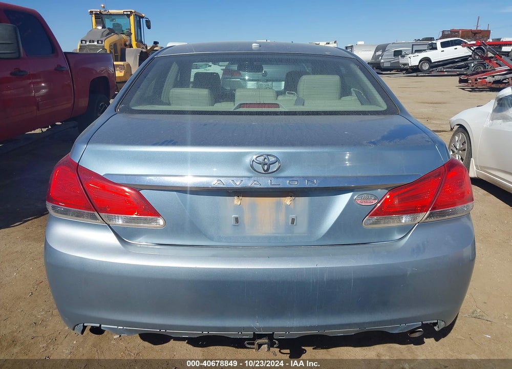 2011 TOYOTA AVALON VIN: 4T1BK3DBXBU380987