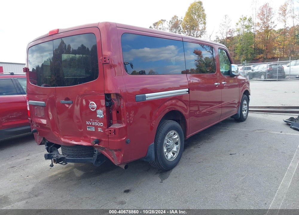 2016 NISSAN NV PASSENGER NV3500 HD SL V8 VIN: 5BZAF0AA0GN852629