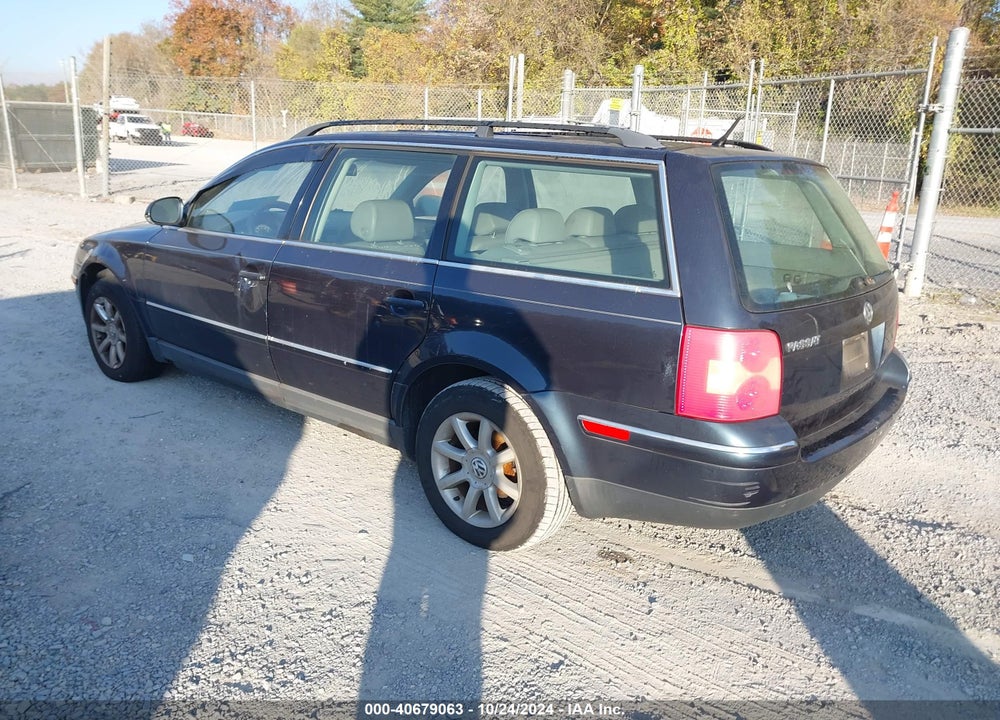 2004 VOLKSWAGEN PASSAT GLS VIN: WVWVD63B74E293236