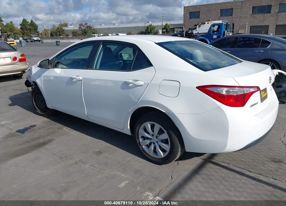 2016 TOYOTA COROLLA LE VIN: 5YFBURHE5GP424386