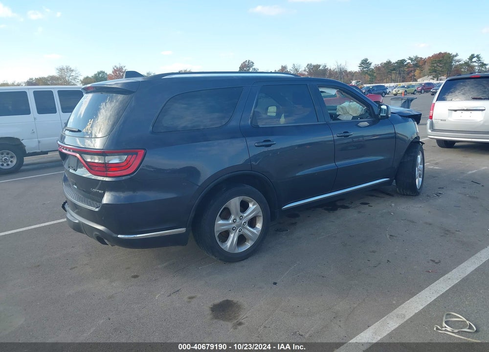 2014 DODGE DURANGO LIMITED VIN: 1C4RDJDG7EC281650