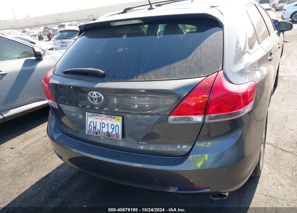 2012 TOYOTA VENZA LE V6 VIN: 4T3ZK3BB3CU051848