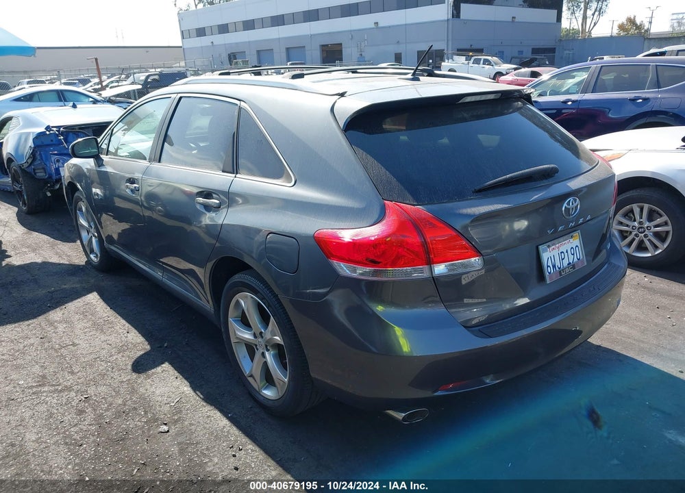2012 TOYOTA VENZA LE V6 VIN: 4T3ZK3BB3CU051848