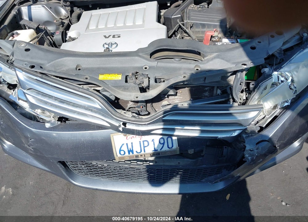 2012 TOYOTA VENZA LE V6 VIN: 4T3ZK3BB3CU051848