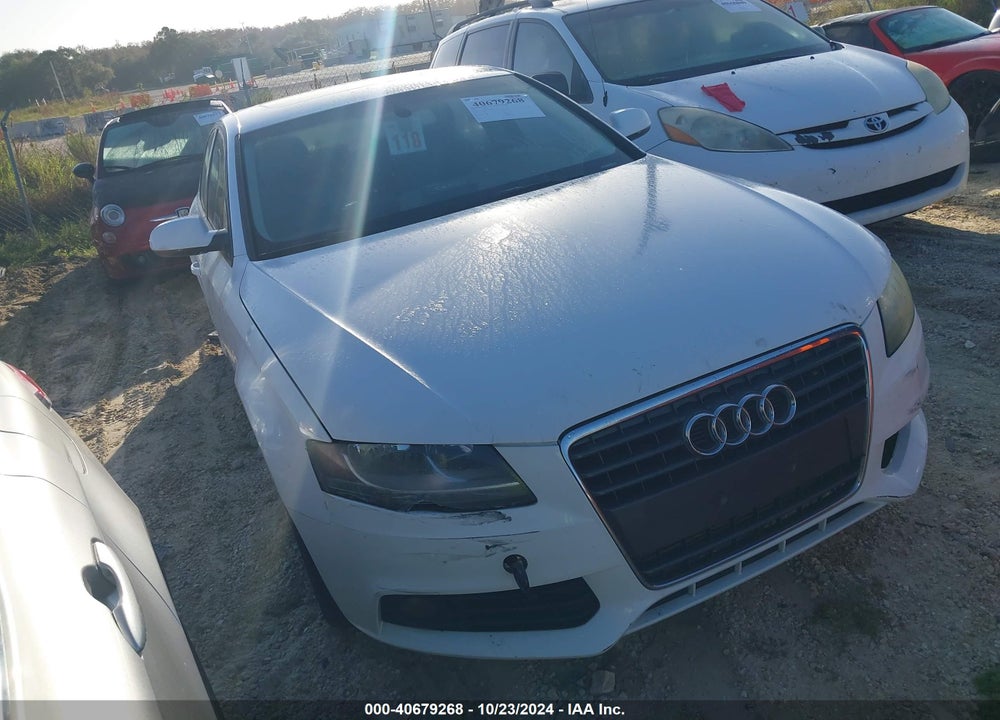2012 AUDI A4 2.0T PREMIUM VIN: WAUAFAFL2CA118900