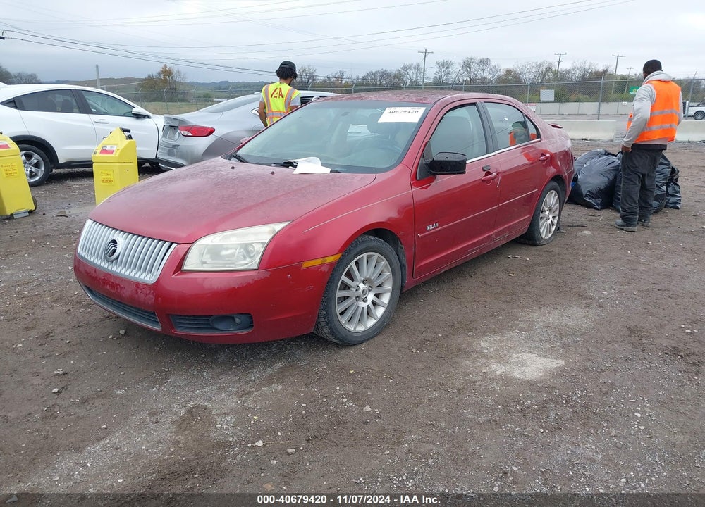 2007 MERCURY MILAN I4 PREMIER VIN: 3MEHM08Z37R670385