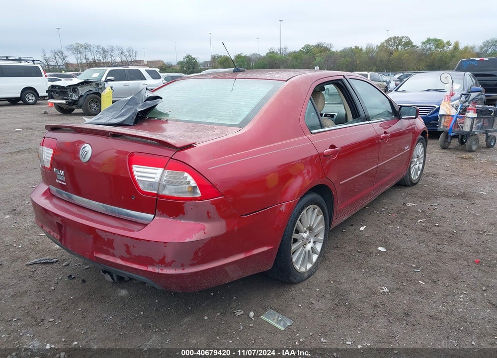 2007 MERCURY MILAN I4 PREMIER VIN: 3MEHM08Z37R670385