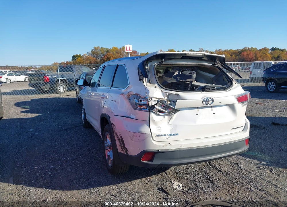 2014 TOYOTA HIGHLANDER LIMITED V6 VIN: 5TDDKRFH0ES066646