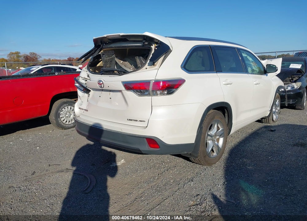 2014 TOYOTA HIGHLANDER LIMITED V6 VIN: 5TDDKRFH0ES066646
