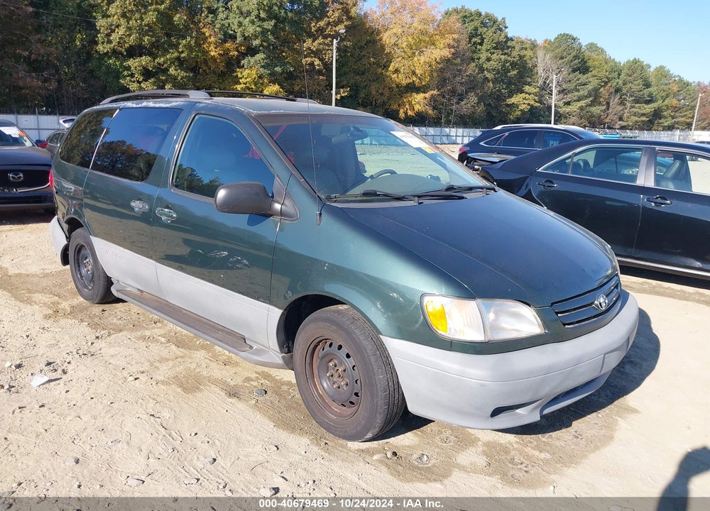 2001 TOYOTA SIENNA LE VIN: 4T3ZF13C61U412079