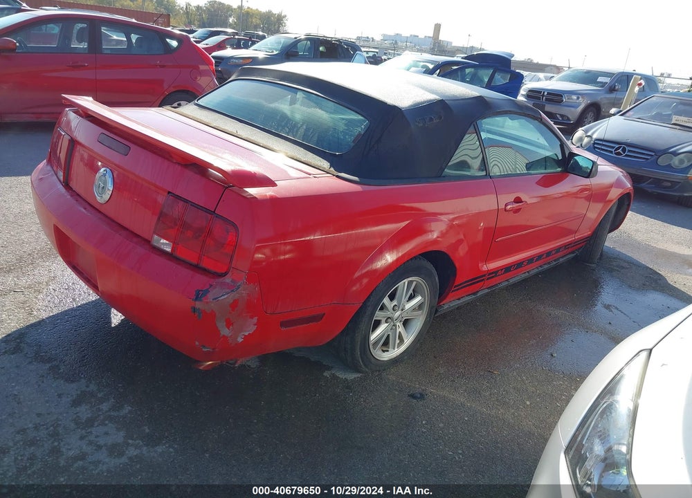 2006 FORD MUSTANG V6 VIN: 1ZVFT84N865244350