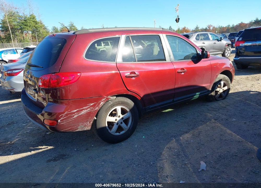 2008 HYUNDAI SANTA FE GLS VIN: 5NMSG13D88H154704