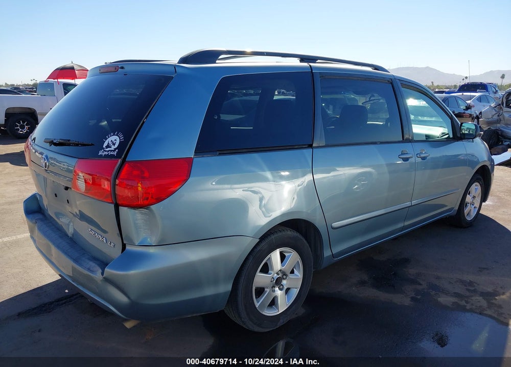 2008 TOYOTA SIENNA LE VIN: 5TDZK23CX8S182396