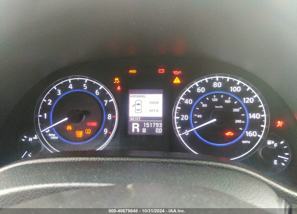2012 INFINITI G37X VIN: JN1CV6EL1CM471563