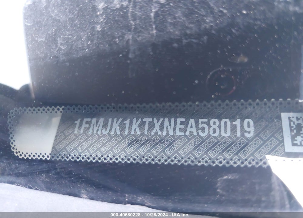 2022 FORD EXPEDITION LIMITED MAX VIN: 1FMJK1KTXNEA58019