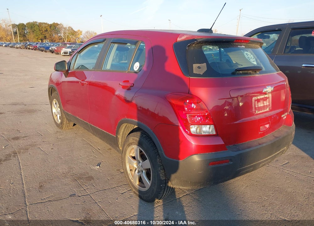 2015 CHEVROLET TRAX 1LS VIN: KL7CJPSB8FB084306