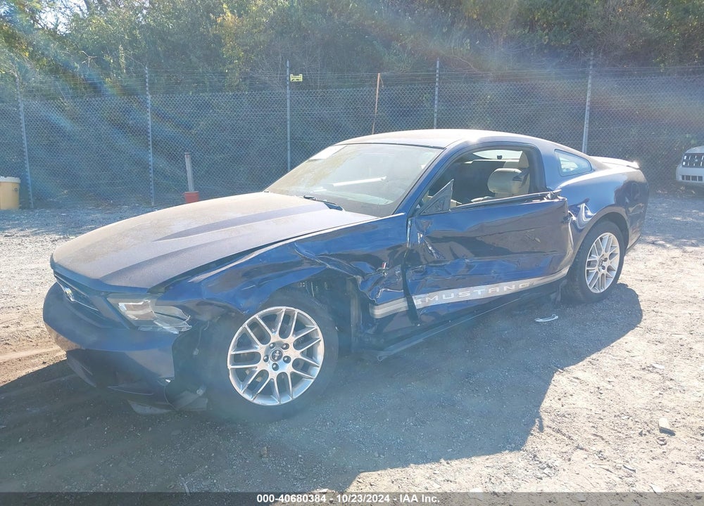 2012 FORD MUSTANG V6 PREMIUM VIN: 1ZVBP8AM1C5248251