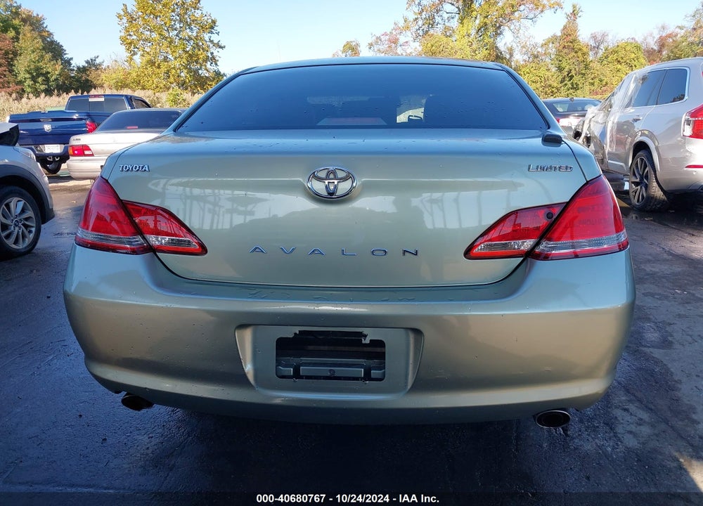 2006 TOYOTA AVALON LIMITED VIN: 4T1BK36B86U065043