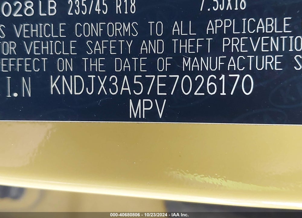 2014 KIA SOUL VIN: KNDJX3A57E7026170
