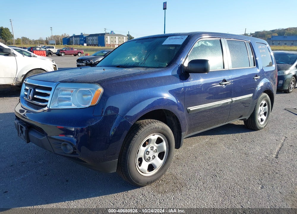 2013 HONDA PILOT LX VIN: 5FNYF4H20DB083712