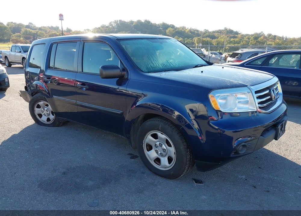 2013 HONDA PILOT LX VIN: 5FNYF4H20DB083712