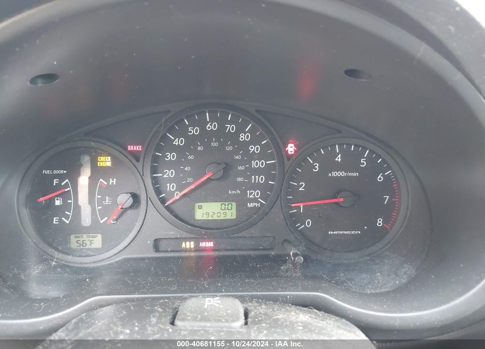 2007 SUBARU IMPREZA 2.5I VIN: JF1GG616X7H801424