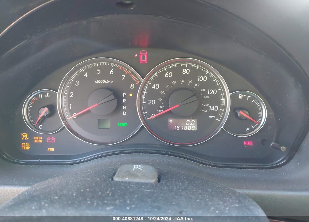 2008 SUBARU LEGACY 2.5I LIMITED VIN: 4S3BL626687217348