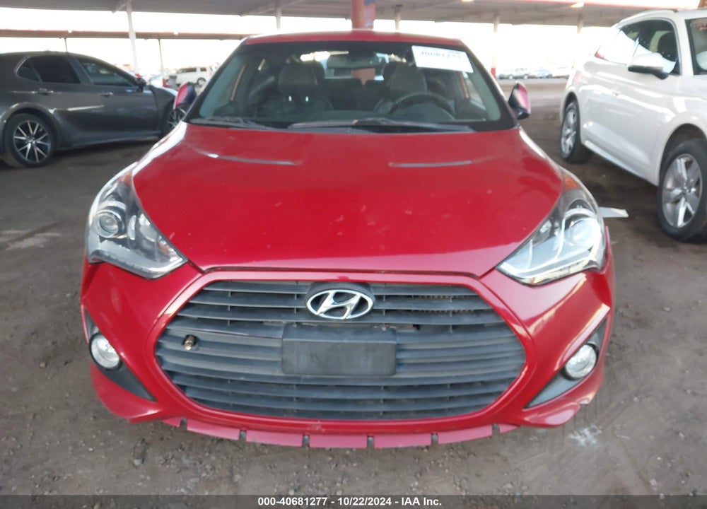 2013 HYUNDAI VELOSTER TURBO W/BLACK VIN: KMHTC6AE6DU151470