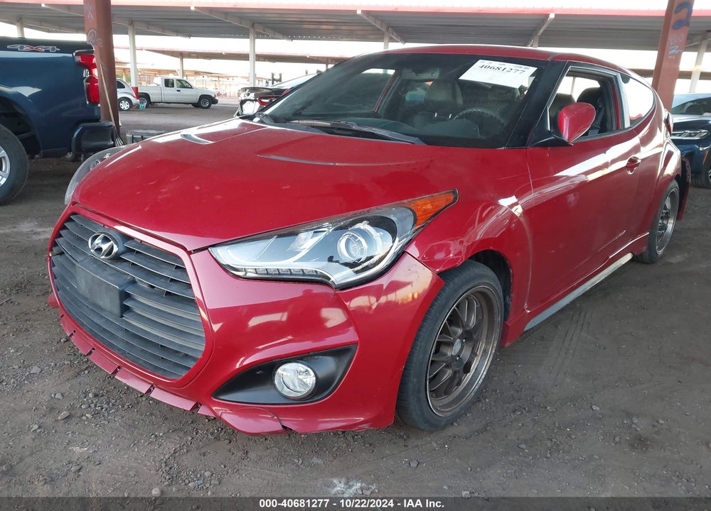 2013 HYUNDAI VELOSTER TURBO W/BLACK VIN: KMHTC6AE6DU151470