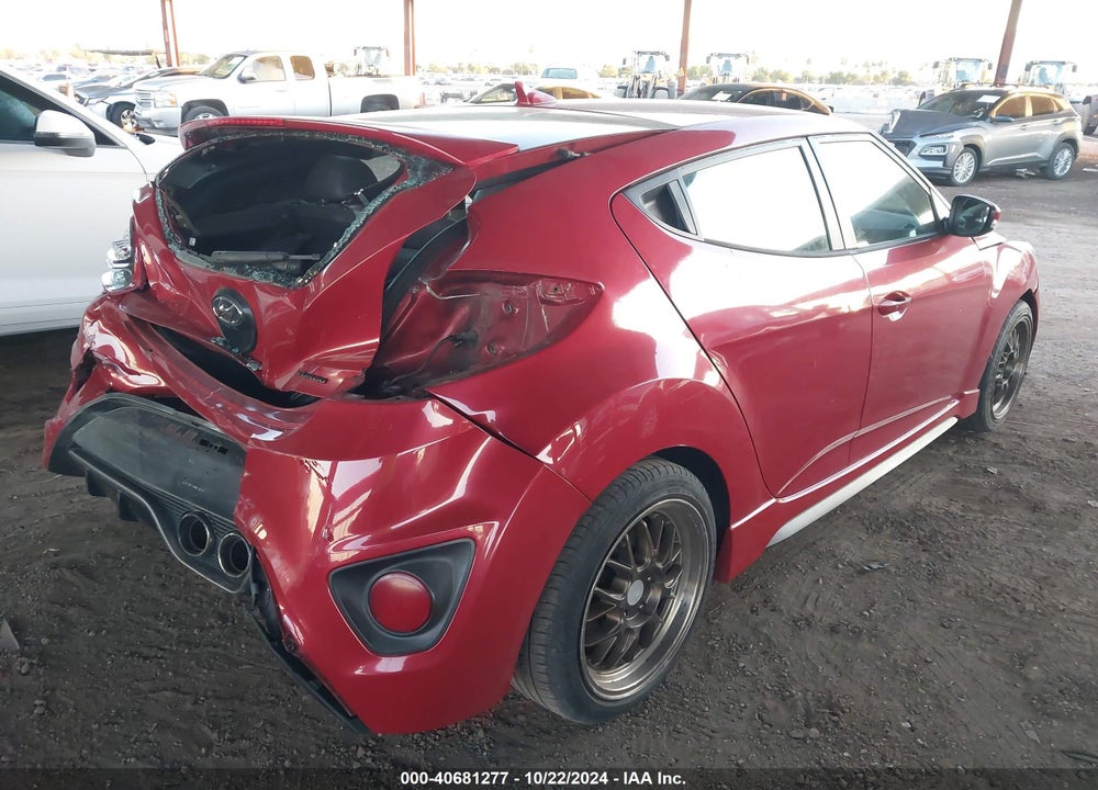 2013 HYUNDAI VELOSTER TURBO W/BLACK VIN: KMHTC6AE6DU151470