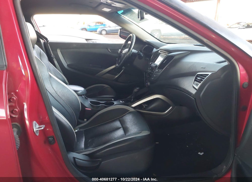 2013 HYUNDAI VELOSTER TURBO W/BLACK VIN: KMHTC6AE6DU151470