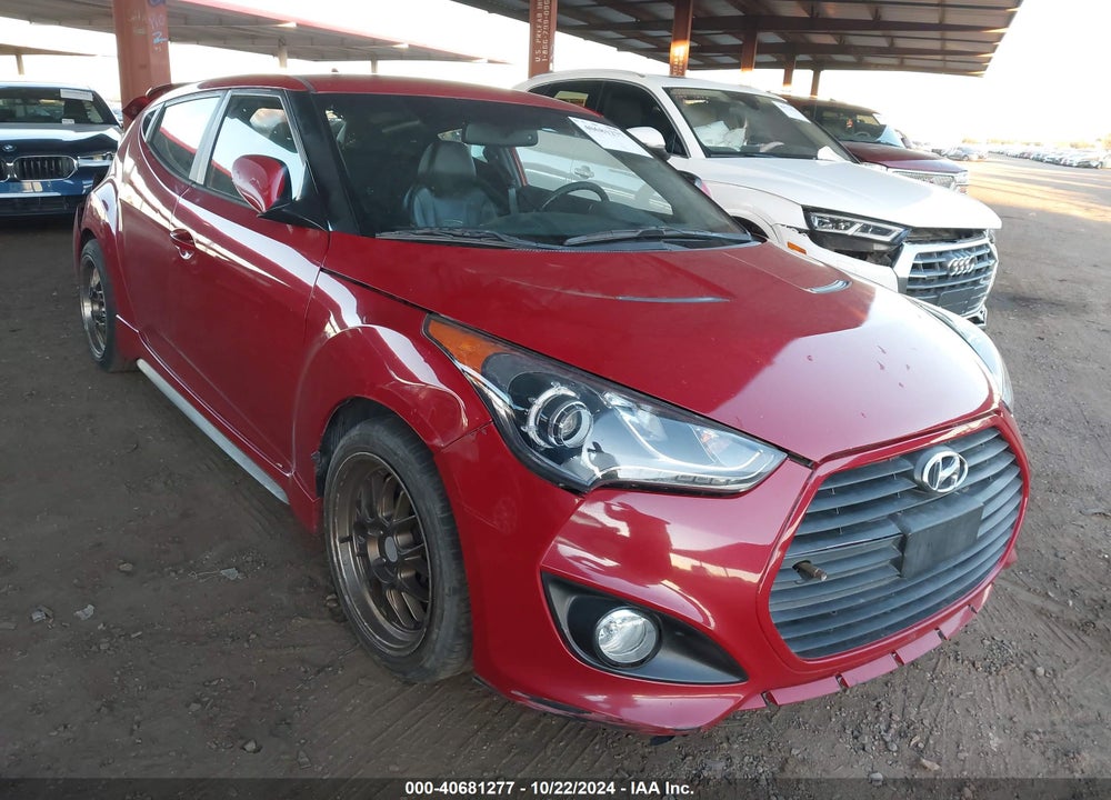 2013 HYUNDAI VELOSTER TURBO W/BLACK VIN: KMHTC6AE6DU151470