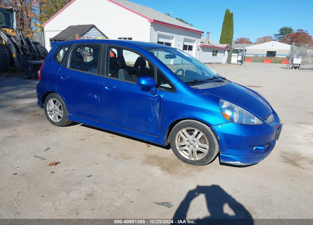 2007 HONDA FIT SPORT VIN: JHMGD38697S034223