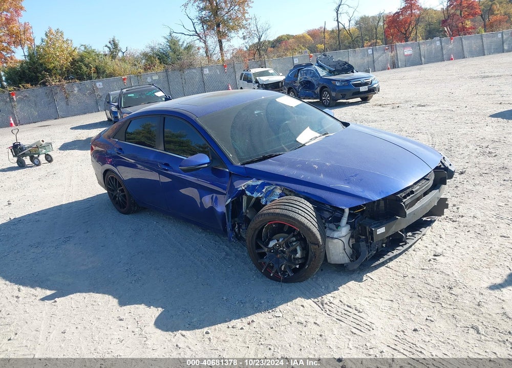 2022 HYUNDAI ELANTRA LIMITED VIN: 5NPLP4AG7NH075168