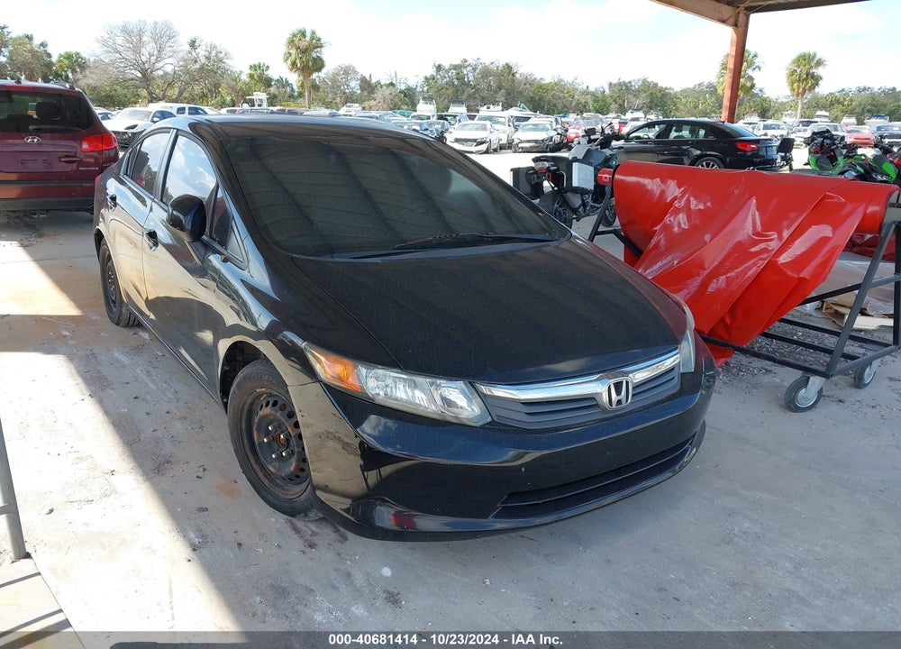 2012 HONDA CIVIC SDN LX VIN: 2HGFB2F53CH333054