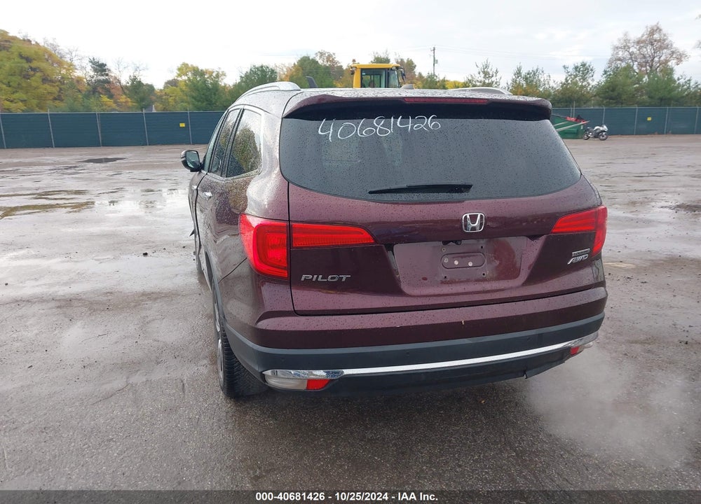 2017 HONDA PILOT TOURING VIN: 5FNYF6H96HB070607