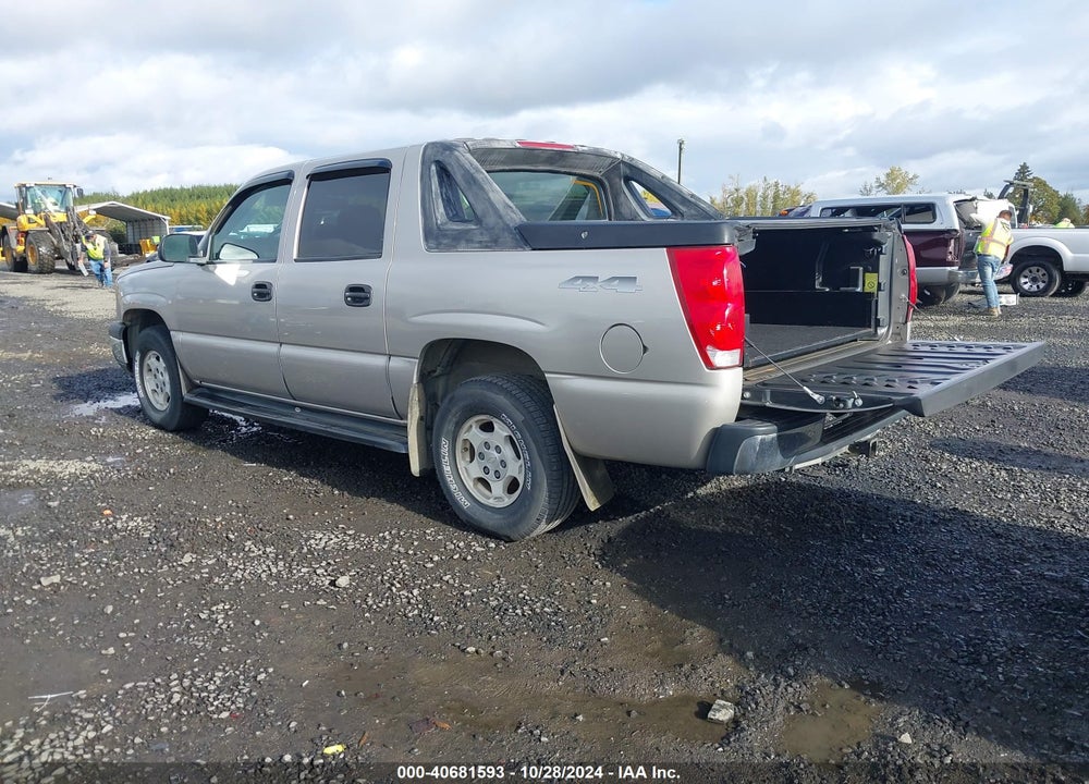 2004 CHEVROLET AVALANCHE 1500 VIN: 3GNEK12T84G133725