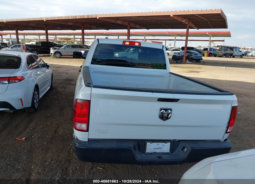 2021 RAM 1500 CLASSIC TRADESMAN 4X2 6'4 BOX VIN: 1C6RR6FG9MS517772