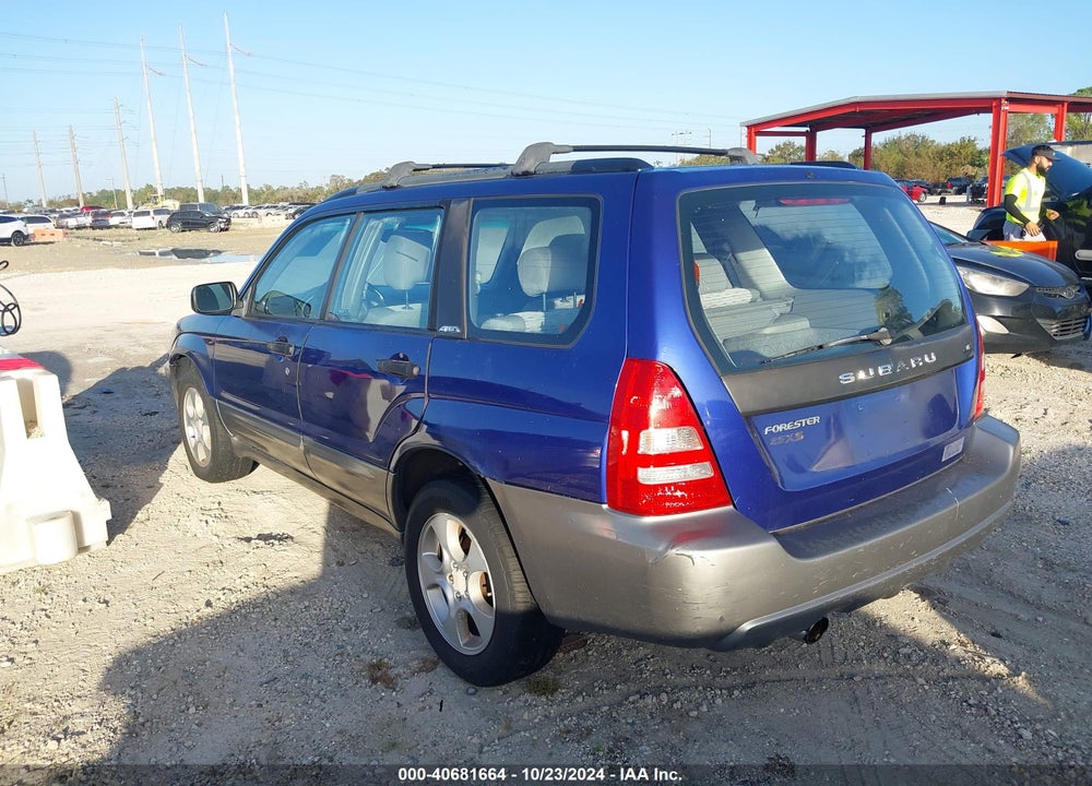 2003 SUBARU FORESTER XS VIN: JF1SG65603H753172