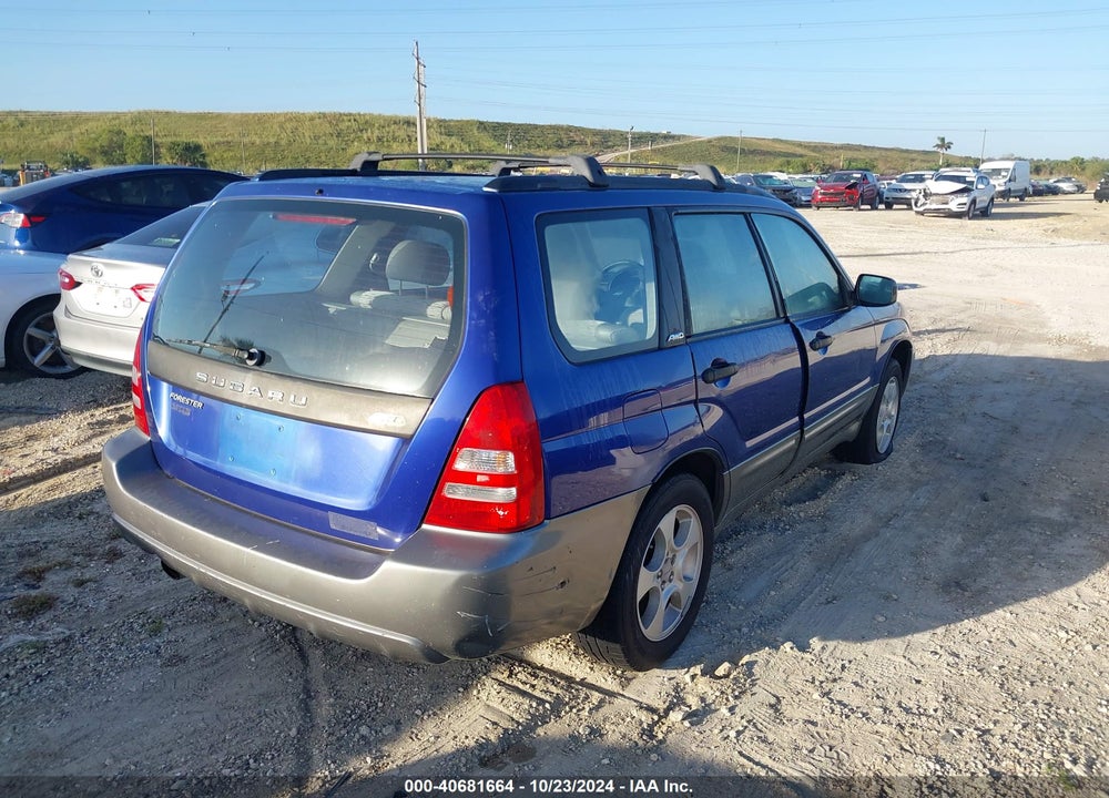2003 SUBARU FORESTER XS VIN: JF1SG65603H753172