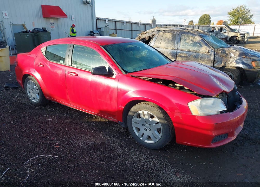 2014 DODGE AVENGER SE VIN: 1C3CDZAB8EN180610