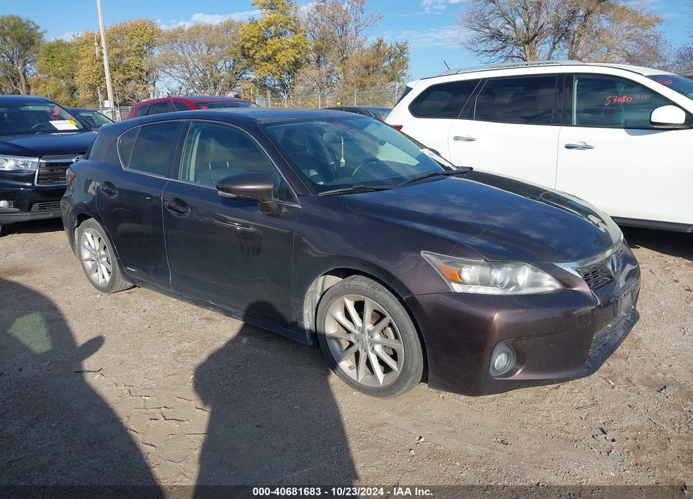 2012 LEXUS CT 200H VIN: JTHKD5BH7C2104120