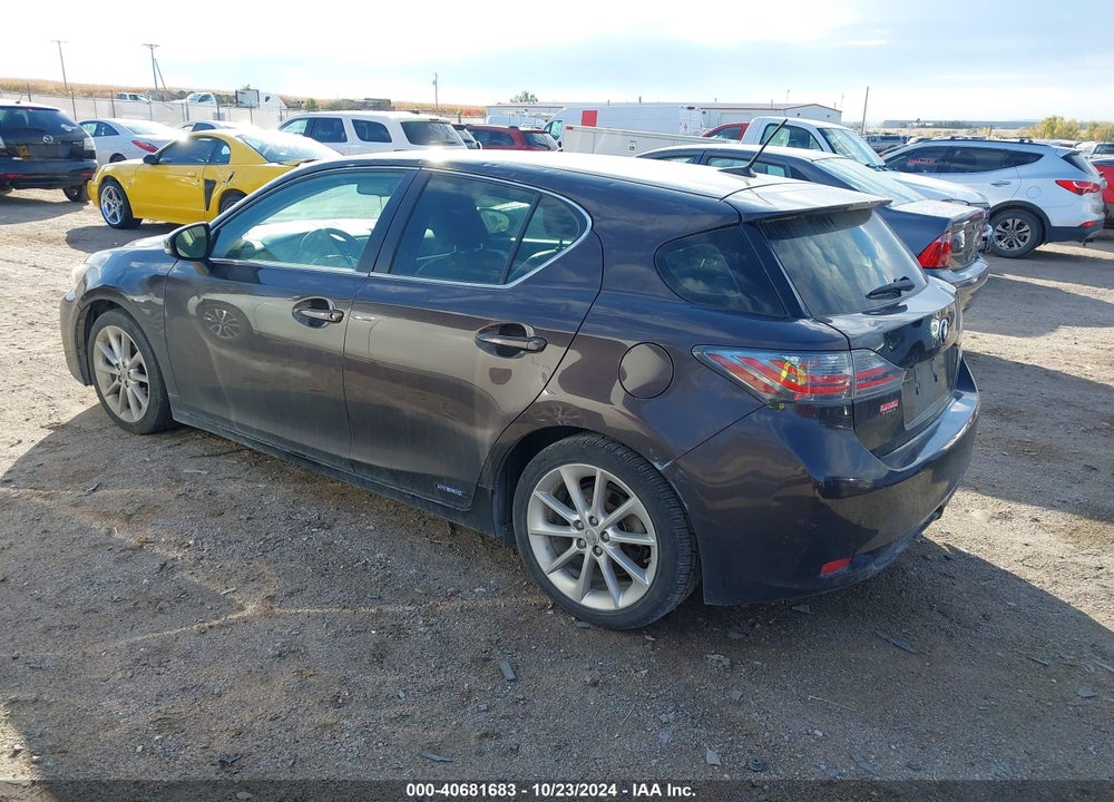 2012 LEXUS CT 200H VIN: JTHKD5BH7C2104120
