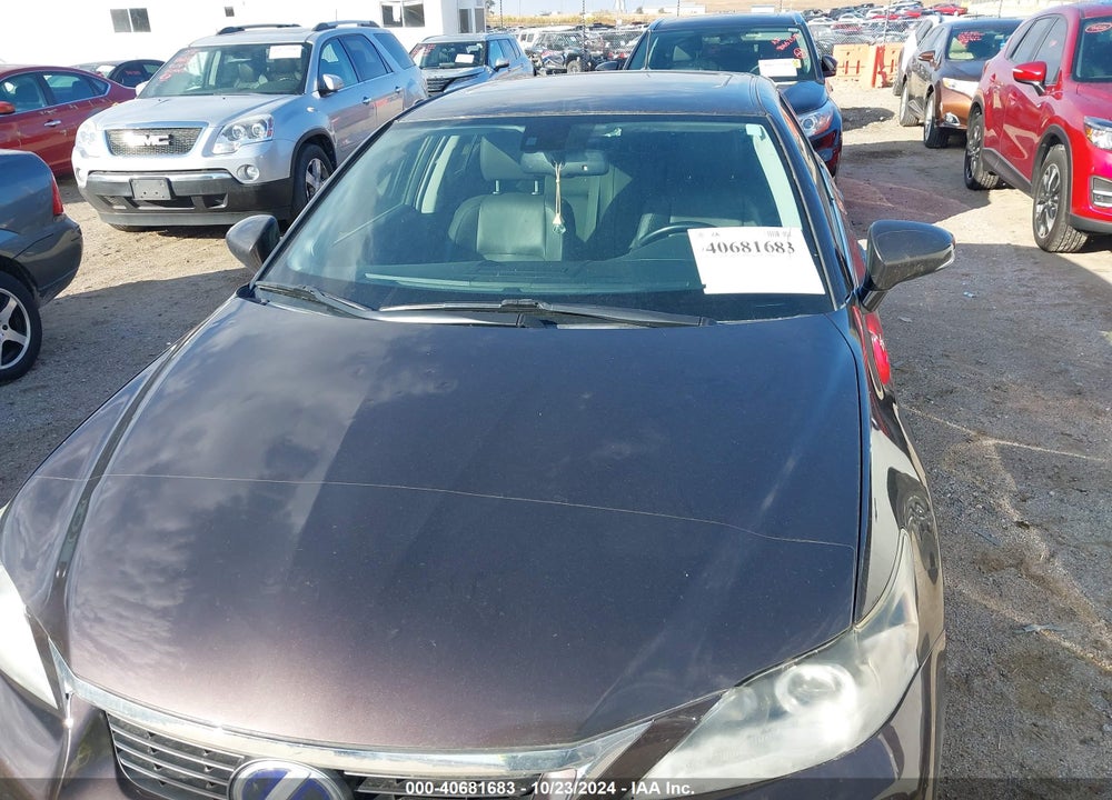 2012 LEXUS CT 200H VIN: JTHKD5BH7C2104120